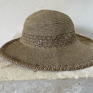 Nine West Brown Woven Hat